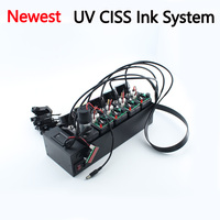 Sistem Tinta DTF UV L1800 Kontrol Timer Pengocok Tinta Dengan Peredam UV Kecil untuk Kit Konversi Printer UV Epson L805 L1800 L800