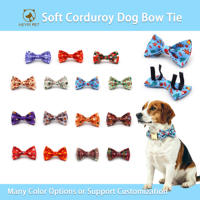 Nœud Papillon pour Chien à Motifs Multiples, Respirant et Élégant, Accessoire pour Animal de Compagnie, Accessoires de Costume pour Photos de Vacances, Faible MOQ