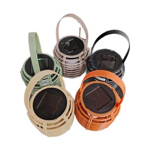 Lámpara Solar de Jardín Hejia de 40W con Interruptor Inductivo, Redonda, de Mimbre, LED, Exterior, Impermeable, Portátil, para Césped - Product Image 2