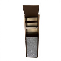 Boîte à mouchoirs dissimulée avec brosse WC et étagère de rangement, design intégré, support mural pour serviettes en papier, niche murale pour hôtels