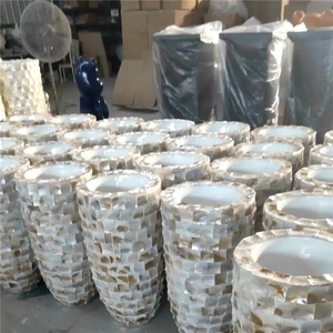 Popolare nei paesi bassi modello di mare fioriere In madreperla grande <span class=keywords><strong>conchiglia</strong></span> MOP <span class=keywords><strong>vaso</strong></span> da pavimento - Product Image 2