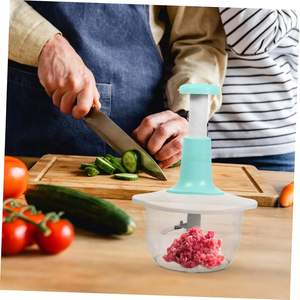 Batidora de mano multifunción para el hogar, picadora de 1.5L, cocedor de ensaladas, picadora de carne manual, rebanador de ajo. - Product Image 2