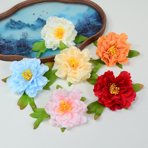 Cabezas de Flores de Peonía Artificiales Dongchen Crafts, de Seda y Poliéster, 4.5G, para Decoración de Bodas y Hogar, Arreglos Hechos a Mano - Product Image 1