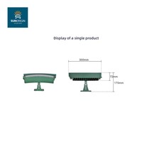 Schwarze LED Solar Baumumarmungsleuchte Säulenlampe Ring Gartenstrahler IP66 144W Außen-Landschaftsbeleuchtung Halloween Weihnachten