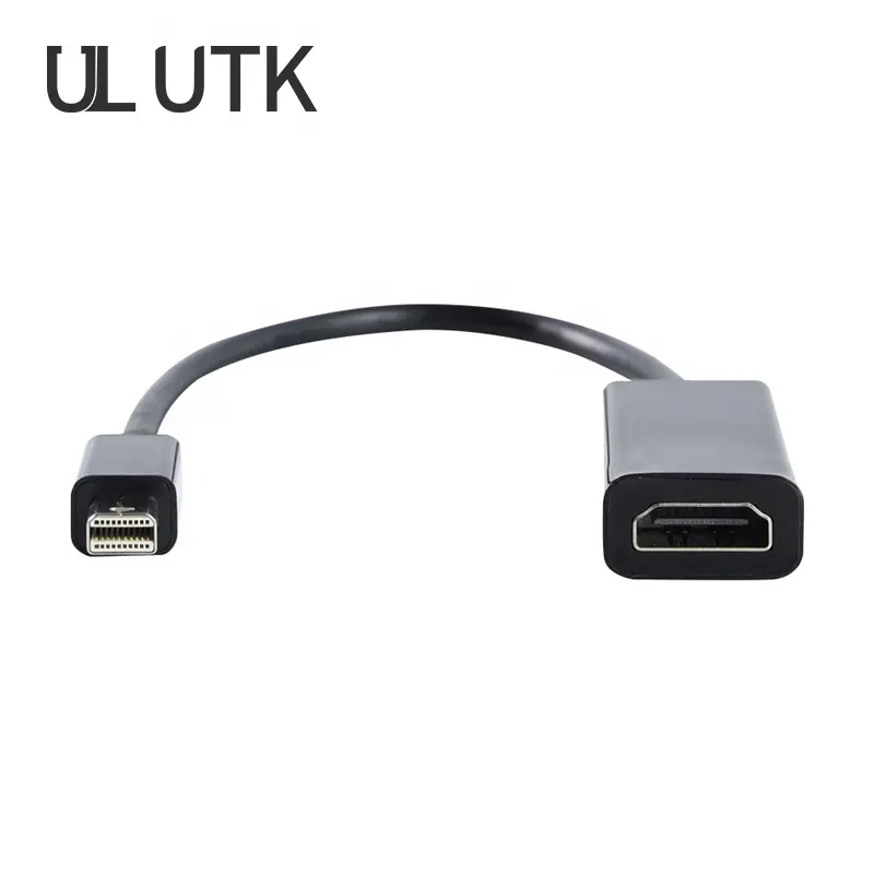 Ulruk DisplayPort Male Ke HDMI Male Adapter Mini DP Ke HDMI 4K * 2K Adapter Converter Cable