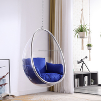 Chaise suspendue de jardin en acier inoxydable et acrylique transparent, style bulle, pour salon - Offre spéciale
