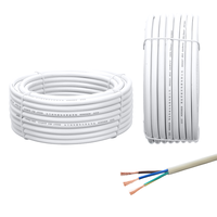 Kabel Listrik Fleksibel 3 Inti Tembaga Konduktor H05VV-F 300/500V Bersertifikasi VDE Harga China untuk Peralatan Rumah Tangga 3 Pin
