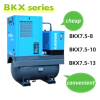 Compresseur d'air à vis 3-en-1 Kaishan BOREAS BKX7.5-10 7,5 kW 1,0 MPa 1,0 m³/min avec réservoir et sécheur