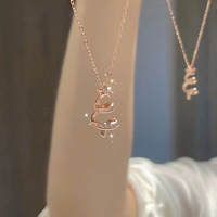 S925 Sterling Silver Fine Pendentif Collier Exquis Forêt Style Lucky Star Arbre De Noël Frais À La Mode Ins Style Zircon