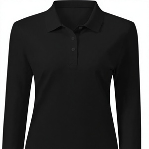 Camisas Casuales al por Mayor, Camisetas de Tenis Personalizadas de Manga Larga, Ecológicas, de Secado Rápido, Transpirables, de Poliéster, Polos de Golf para Mujer - Product Image 1