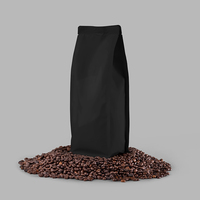 Sachet de café imprimé sur mesure avec valve, pochette refermable à fermeture éclair, résistante à l'humidité, de qualité alimentaire pour café torréfié, lait, chewing-gum