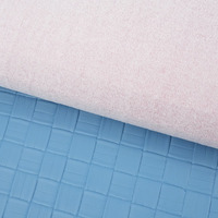 Tissu en cuir synthétique vegan en microfibre PU tissé extensible de 1 mm avec logo personnalisé en relief pour canapé, vêtements et décoration intérieure