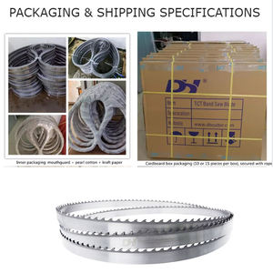 Hoja de sierra de cinta de carburo de tungsteno para aserradero profesional, 27-205 mm de ancho, para carpintería, personalizada, hoja de sierra de cinta TCT - Product Image 5