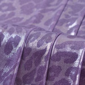 Tela de Punto Acanalado con Estampado de Leopardo Metálico de 200g, para Trajes de Baño Femeninos, Estilo Liso, Vestidos de Novia, de Noche y de Moda - Product Image 1