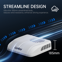 Unité de climatisation intégrée GCB25Ae 12V pour camping-cars avec capacité de refroidissement de 2300W et réfrigérant R32 pour camping-cars et fourgons aménagés