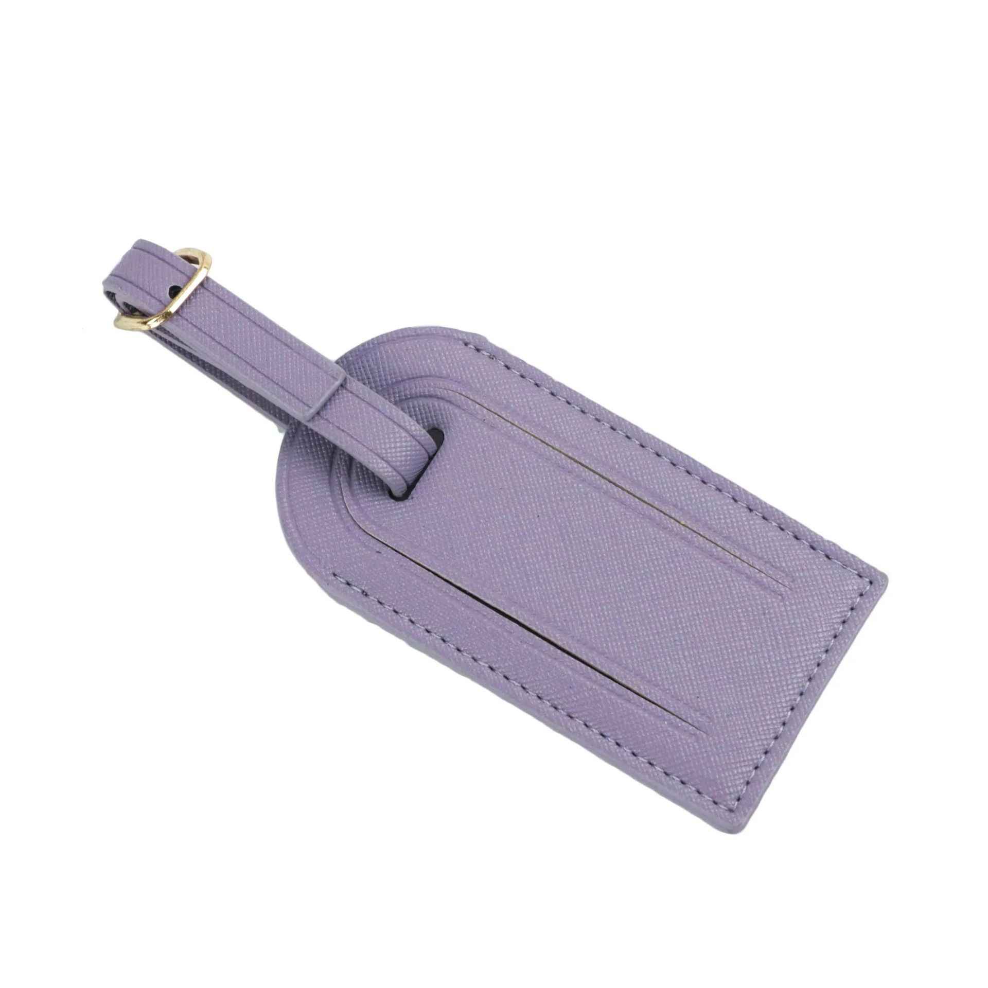 Étiquette à bagage violette