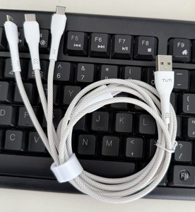 TUTI Cavo USB <span class=keywords><strong>3</strong></span> in 1 all'Ingrosso, 1.2M, Nylon Intrecciato, Rame Puro, USB a Micro-Lighting-Type <span class=keywords><strong>C</strong></span>, Ricarica Rapida per Telefono - Product Image 5