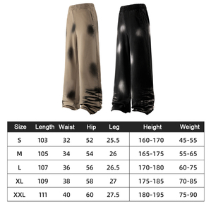 430G Pure Cotton Sweatpants With Faded Spray-Dyed Gradient American Vintage Style for Men's Streetwear - Product Image 6