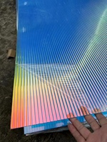 Feuille de laminage holographique personnalisée, feuille mince et brillante, feuille acrylique holographique
