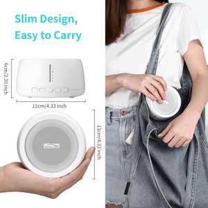 Altavoz Bluetooth Portátil Recargable con Ruido Blanco, 30 Sonidos Relajantes <span class=keywords><strong>y</strong></span> Luz LED <span class=keywords><strong>para</strong></span> Ayudar a <span class=keywords><strong>Dormir</strong></span> <span class=keywords><strong>y</strong></span> <span class=keywords><strong>Relajarse</strong></span> en el Hogar - Product Image 5