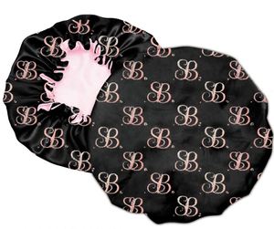 Bonnet de nuit en satin de soie double couche en polyester de haute qualité pour usage quotidien, idéal pour les cheveux naturels - Product Image 3