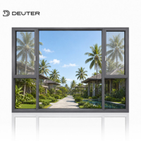 Ventanas de Aluminio Resistentes a Monzones de 105 mm con Pantalla de Seguridad Integrada y Triple Sellado Hermético para Construcción Residencial de Alta Gama