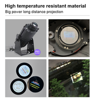 Projecteur de Gobo Laser UV en Verre Thermorésistant TNT Personnalisable 37,5/53/66/100 mm Pleine Couleur pour Éclairage Publicitaire