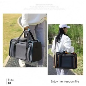 Free Sample Custom Expandable Washable Pet <b>Carrier</b> Airline Approved for Small Medium <b>Cats</b> Portable Pet <b>Backpack</b> <b>Carrier</b> - Product Image 6