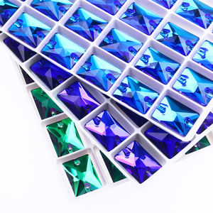 أحجار الراين الزجاجية المسطحة على شكل مستطيلة من dongzho خياطة على الكريستال بالجملة الخرز إكسسوارات الخياطة ديي الملابس - Product Image 2