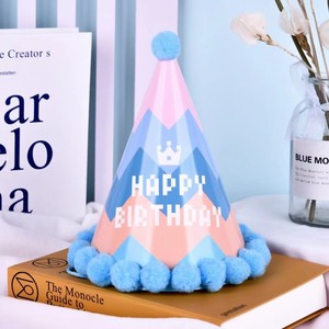 Sombreros de Cono para Cumpleaños de Niños y Adultos, Sombreros de Corona, Insertos de Papel para Pastel de <span class=keywords><strong>Feliz</strong></span> Cumpleaños, Sombreros de Fiesta con Punta, Gorra de Bola Puntiaguda - Product Image 6