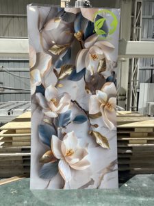 China 1220*2440mm*3mm Hot Sale Interior Decoration Artificial UV Marble Wall Panel Board High Glossy <strong>PVC</strong> <strong>Plastic</strong> <strong>Sheet</strong> for House - Product Image 1