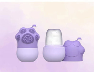 Handheld Silicone Facial Ice Roller Reusable <b>Face</b> Massager with Targeted Eye Area Wrinkle Remover Mold - Product Image 5