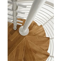 DAIYA loft escalier avec grand poteau escalier en spirale conception de balustrade noire