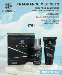 Set da uomo Grenobil Chaviv: Spray 85ml e Gel Doccia 75ml - Product Image 3