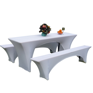 High Quality Decorative Beer Bench Party Wedding <strong>Outdoor</strong> <strong>Table</strong> <strong>Cover</strong> - Product Image 1