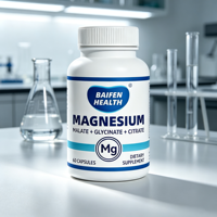Capsules de glycinate de magnésium en gros, marque privée OEM/ODM, favorisent le calme et la relaxation, favorisent le sommeil
