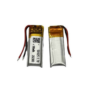 맞춤형 초슬림 리포 배터리 3.7v 501025 100mAh 폴리머 배터리 장난감용 파우치 리튬 이온 배터리 - Product Image 4