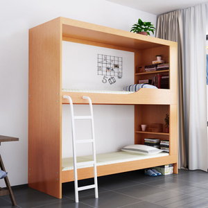 <span class=keywords><strong>Lit</strong></span> d'appartement moderne en bois tout compris à double hauteur pour dortoir étudiant, garderie, classe, utilisation pour la sieste des enfants - Product Image 2