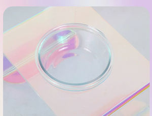 Neues Design Rainbow Pet Esstisch Clear High Boro silicate Heat proof Glass Bowl Stand Feeder für Katze und Hund - Product Image 6