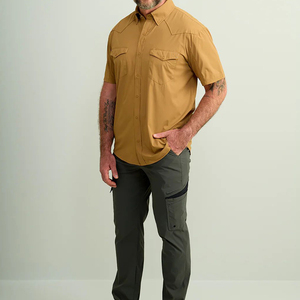 Chemise de pêche à boutons UV <span class=keywords><strong>Columbia</strong></span> de qualité professionnelle, personnalisée, à manches courtes, avec étiquette privée - Product Image 1
