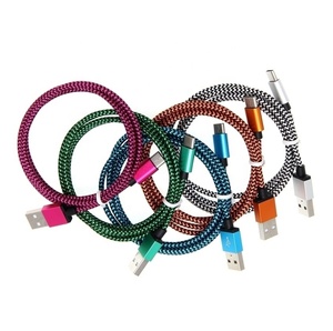 สายชาร์จผ้า Type-C ยาว2เมตร,สายชาร์จซิงค์ข้อมูล USB Type C สำหรับ Xiaomi <span class=keywords><strong>Mi</strong></span> <span class=keywords><strong>11</strong></span> Samsung S20 - Product Image 1