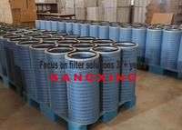 Filtre à air en papier pour turbine à gaz de centrale électrique, efficacité F9, cartouche filtrante conique d'admission de turbine à gaz, papier ignifuge