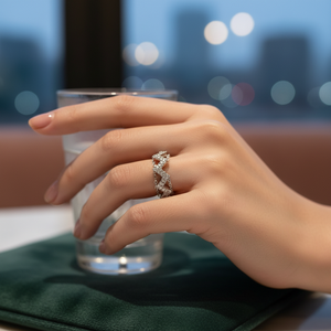 Double Ring and Knuckle Joint Ring Wholesale Handcrafted 925 Sterling Silver Jewelry Trendy Fashion - Product Image 3
