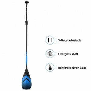 Pagaie de SUP en fibre de verre Zeroring 3 pièces avec lame en nylon renforcée, réglable pour planche à pagaie <span class=keywords><strong>gonflable</strong></span>, fourniture OEM - Product Image 2