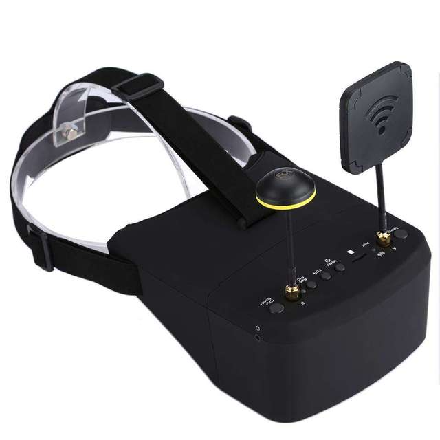 800D 5inch 40ch 5.8ghz FPV goggles with Built in DVR and split monitor Design for RC FPV Drone