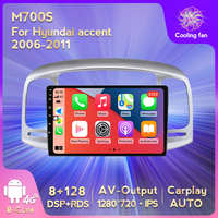 MEKEDE Android 11 8 cœurs 8+128G Amplificateur de voiture pour Hyundai Accent 2006 2007 2008-2011 Contrôle vocal Écran partagé Car-play GPS de voiture