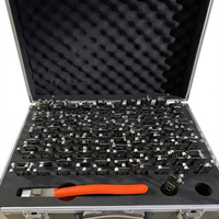 Kit de crochetage de serrures automobile Lishi 110 pièces 2-en-1 avec boîtes de rangement numérotées pour le déverrouillage de toutes les portières de voiture