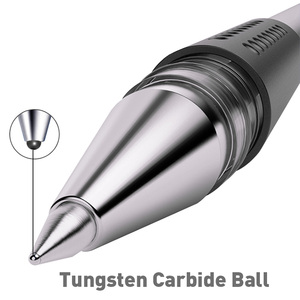 Foska, venta al por mayor, Bola de carburo de tungsteno duro, <span class=keywords><strong>punta</strong></span> <span class=keywords><strong>fina</strong></span> de 0,5mm, bolígrafo de examen para estudiantes de oficina con tinta azul, roja y negra - Product Image 3