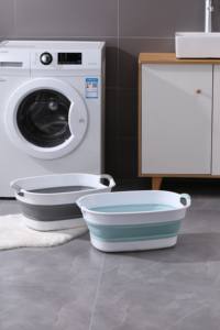 Bassin de voyage en plastique épaissi de ménage de <span class=keywords><strong>baignoire</strong></span> de bébé <span class=keywords><strong>pliable</strong></span> portatif pour des baignoires de blanchisserie sur le pouce - Product Image 5