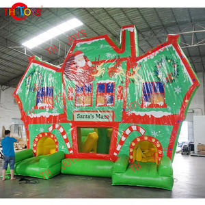 Inflables Santa Claus <span class=keywords><strong>Casa</strong></span> hinchable Tobogán de agua <span class=keywords><strong>Casa</strong></span> de rebote de Navidad <span class=keywords><strong>para</strong></span> alquileres de <span class=keywords><strong>fiestas</strong></span> - Product Image 4